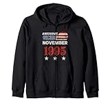 Photo Gallery awesome since 1995 vintage usa flag classic novembre 1995 felpa con cappuccio Photo Gallery awesome since 1995 vintage usa flag classic novembre 1995 felpa con cappuccio