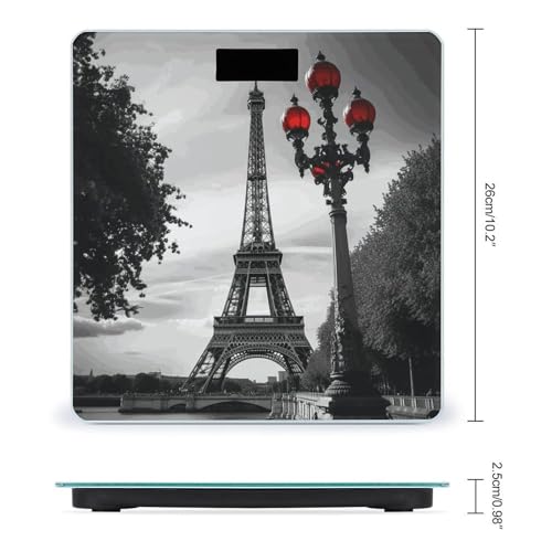Balanza digital de baño con diseño Torre Eiffel Londres miniatura 2