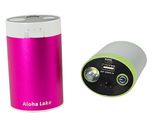 AlohaLake Powerful 10400 mAh Rechargeable USB Hand Warmer Battery Charger Flashlight