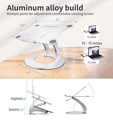 Laptop-Stand-for-Desk-JZBRAIN-Adjustable-Laptop-Stand-Foldable-Ergonomic-Computer-Stand-Holder-Compatible-with-10-15-MacBook-Air-Pro-Lenovo-Dell-Tablet-Silver