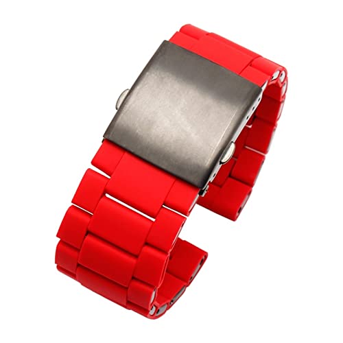 Bracelet montre silicone 28mm anti-transpiration pour montre DZ7370 DZ7396 étanche