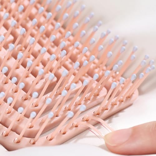 Peine masajeador antiestático para cabello púrpura miniatura 7