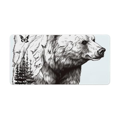 Tapis de souris de grande taille fini les glissements et les taches