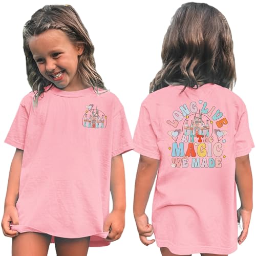 Kid Girls Magical Shirt Magic Kingdom Shirts Long Live All The Magic We Made Tshirt Holiday Castle Graphic Tees Tops