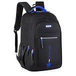 UieaMsio School Backpack for Boys, School Bag with Laptop Compartment, Reflective Teenagers, Large Waterproof Backpack, Stripes, Organisational Talent for School, Hiking, Travel, Business, a, One Size