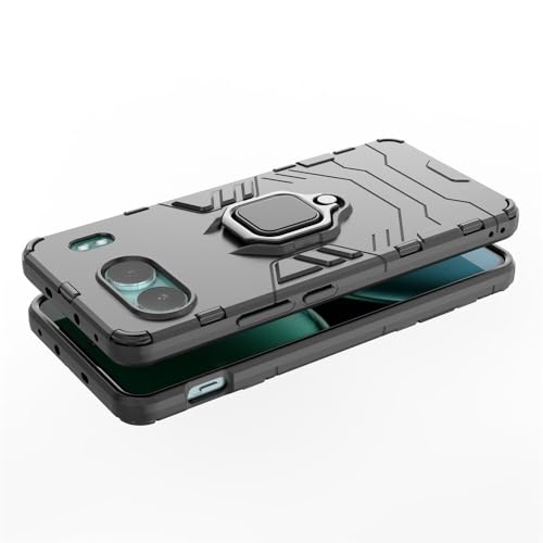 Coque OnePlus 11R bleu élégant rigide avec béquille anneau intégrée