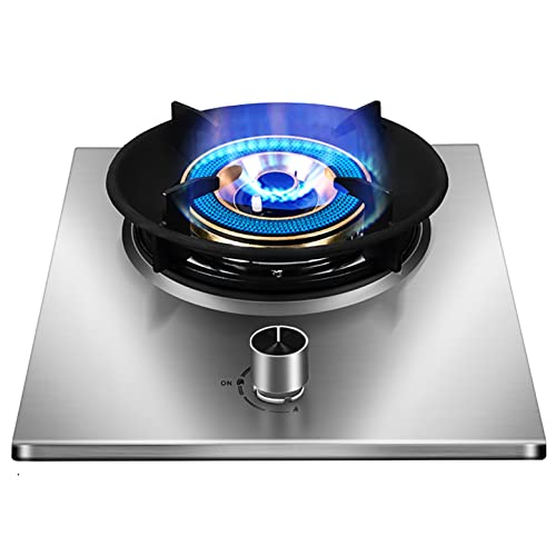 Gas Hob Built-In Gas Cooktop, 1 Zones Burner Gas Hob,Flameout Protection & Timing Function(I LPG) (M NG)