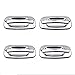 A-PADS 4 Chrome Door Handle Covers for Cadillac ESCALADE 2002-2006 & GMC SIERRA 1999-2006 / YUKON 2000-2006 - WITH Passenger Keyhole
