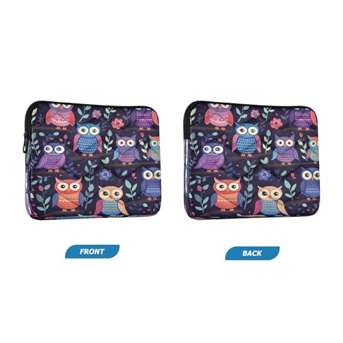 Funda para portátil de 13-14 pulgadas con diseño de búhos miniatura 2