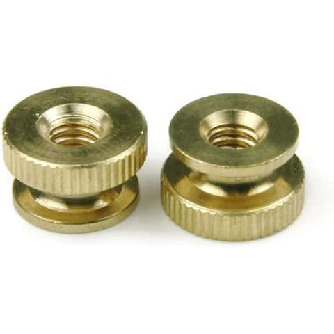ALBANYCOUNTYFASTENERS Brass Knurled Thumb Nuts Cover