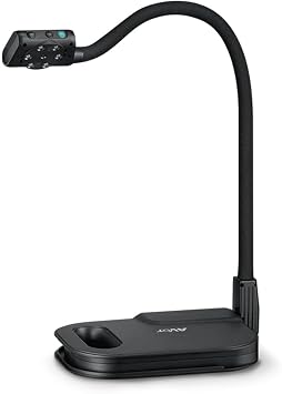 Aver U50+ USB Document Camera for Teachers & Classrooms 13MP 4K Visualizer with LED Light, Auto Focus, Built-in Mic, Flexible Arm & USB Plug and Play for Teaching