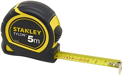 Stanley 1-30-697"Tylon" Tape Measure with Anchor, Black/Yellow, 5 m/19 mm
