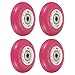 PATIKIL Inline Skate Wheels with Bearings, 4 Pack 82A Roller Skate Wheels Replacement Accessories for Single Row Skate Caster Board Indoor or Outdoor, Pink