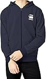 Robust und langlebig G-STAR RAW Herren Doax Hooded Zip Thru Sw L/S Kapuzenpullover, Blau (Sartho Blue Htr 6370), Medium