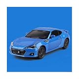 ELWAA GMHB Für S&ubaru BRZ 1/32 Legierung Sportwagen Modell Diecast Simulation Metall Fahrzeuge Automodell Sound Licht (Farbe : Blau)