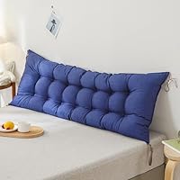 MZYZPPBD Rugleuning Bedkussen Leeskussen Voor Slaapbank Comfortabel En Zacht Lendenkussen Hoofdsteun Voor Bed Hoofdeinde Met Afneembare Hoes Voor Slaapkamer Met Tatami-Bank,B,200 x 10 x 50 cm