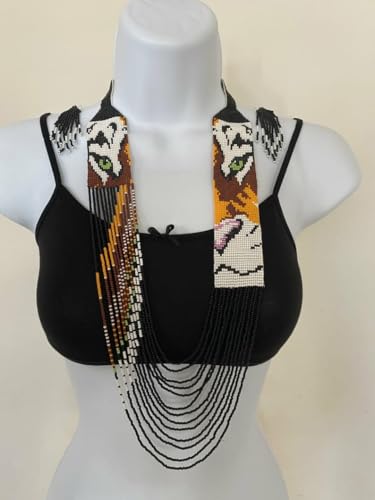 Collar de león ucraniano gerdan LKBEADS pendientes de cuentas multicolor 2