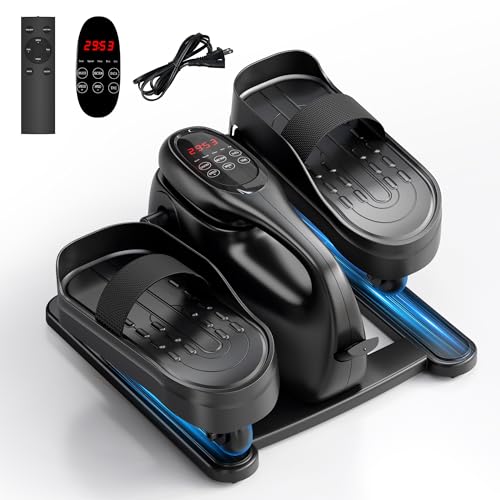 MOMODA Mini Elektrischer Crosstrainer, Untertisch Ellipsentrainer für...