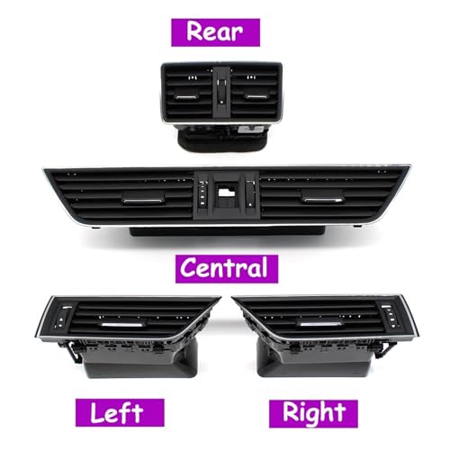 Rejilla ventilación Skoda Superb trasera para aire acondicionado de coche 4