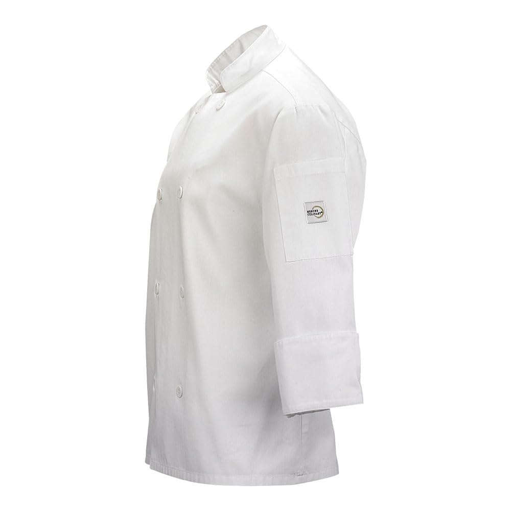 Mercer Culinary Millennia Unisex Kochjacke mit traditionellen Knöpfen