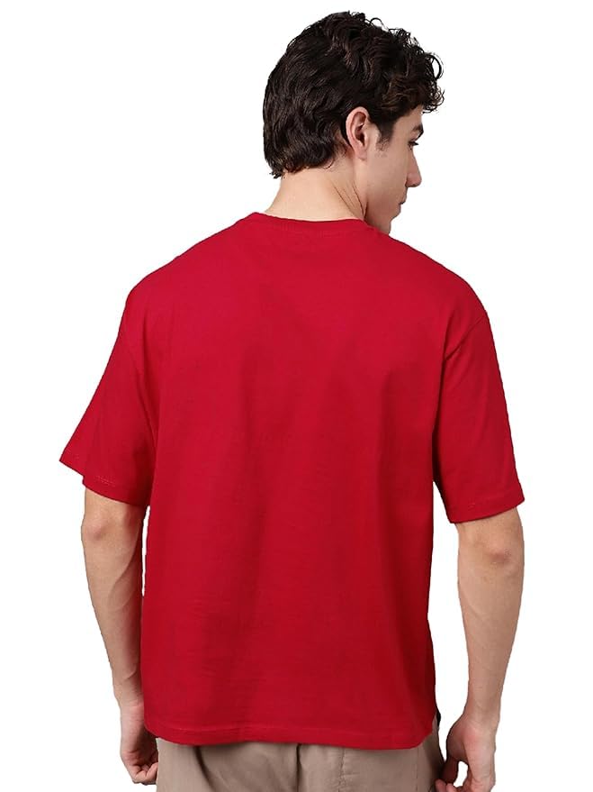 Image of Darkbuck Itachi Uchiha - Naru to Red Oversized Tshirt for Men and Women Drop Shoulder Loose Baggy Fit Pure Cotton