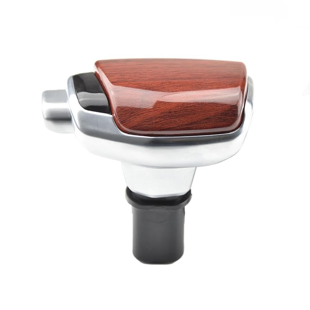 Hyasdbwe Red Wood Leather Automatic Stick Gear Shift Knob Lever Handball For Hyundai Ix35 Ix25 For Mistra For Tucson For Kia For Sportage R K4 K3 Gear Shifter Parts(Red Wood)