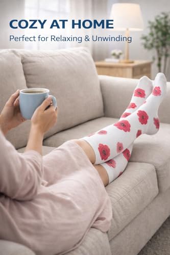 Image of Aoliks Medical Compression Socks for Women & Men, Support Knee High Socks for Running,Nurses,Travel