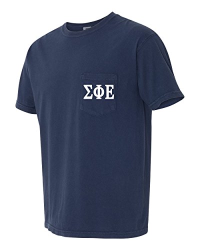 Sigma Phi Epsilon SigEp Fraternity Comfort Colors Pocket T-Shirt