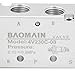 Baomain Pneumatic Solenoid Air Valve 4V230C-08 DC 12V 5 Way 3 Position PT1/4