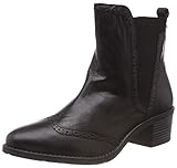 Bugatti Schuhe Woman Damen Boots Booty Leder Schwarz Budapester
