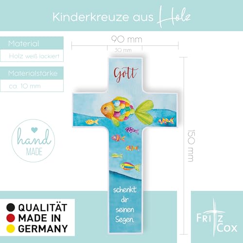 FRITZ COX® - Kinderkreuz 'Gott schenkt Dir seinen Segen' 15cm