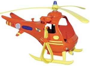 Feuerwehrmann Sam Tom Hubschrauber Spielzeug - 18cm Mit Drehenden Rotorblättern, Für Kinder Ab 3