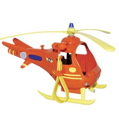 Feuerwehrmann Sam 18cm Tom Hubschrauber Stoß Entlang Fahrzeugs (BT79)