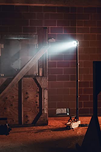 Image of Streamlight 45680 Portable Scene Light EXT 10,000-Lumen Collapsible, Rechargeable Flood Light with Heavy-Duty Shoulder Strap, 120-Volt AC Charger and 7-Foot Extension Pole, Yellow