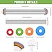 Rolling Pin with Adjustable Thickness Rings for Baking,Stainless Steel Dough Roller,Baking Supplies for Cookie Fondant Pizza Cake Pasta