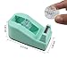 Aacehlh Desktop Tape Dispenser,1 Pack Green Tape Dispensers with 12Rolls Transparent Tape, for Packaging in Office,Restaurant, Flower Shop,Cake Shop (Green)