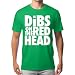 fresh tees Unisex Dibs on The Redhead Funny Irish St Patricks’ Day Shirt for Men/Women (X-Large, Kelly Green)