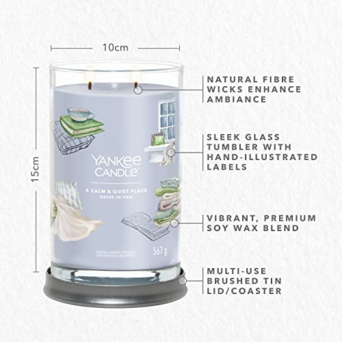 Yankee Candle Signature Scented Candle, A Calm & Quiet Place, Large Tumbler - Image 4