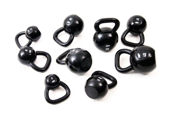 Muscle Power Kettlebell in ghisa - Nero - 24 kg
