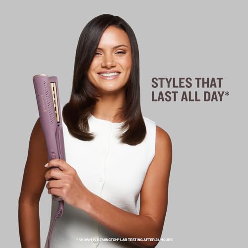 Remington AIRvive Glätteisen [2-in-1: Nass-und Trockenanwendung] Haarglätter mit Ionic Air Technologie für geschmeidige Styling-Ergebnisse (Anti-Frizz-Mikrowirkstoffe, LED-Display) Airstyler AS8930