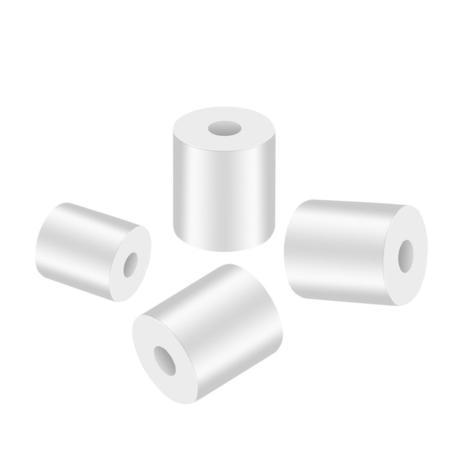 Lwuey Colonne de Nivellement pour Imprimante 3D, Solide Silicone Lit Chaud Hot Bed Résistant Ender 3 Leveling Tampon Supports Chauffant Remplacement Ressort Accessoires Chaleur Amortisseur 12Pièces