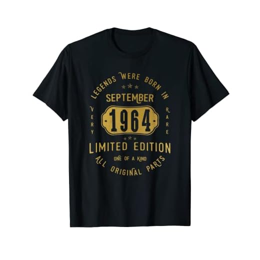 58 años Cumpleaños Las Leyendas nacen en Septiembre de 1964 Camiseta