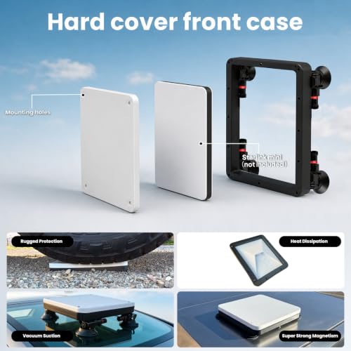 for Starlink Mini Car Mount, 2-in-1 Magnetic & Suction Cup Mount for RV, Truck, Camper and Car, Ultra-Durable Hardtop Mount for Interior and Exterior Vehicle Installation by Teslink - Used condition - Image 2