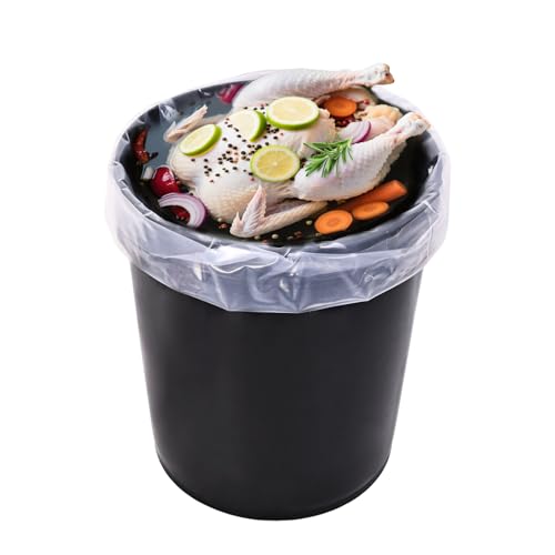 10 Pack Brine Bag, 5 Gallon Bucket Liner Bags, 4Mil Heavy Duty Leak Proof Food Grade & BPA Free Food Storage Bags for Marinading and Food Storage (22 x 30 inches)