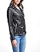 Levi's Women's Oversized Faux Leather Belted Motorcycle Jacket, black, XS