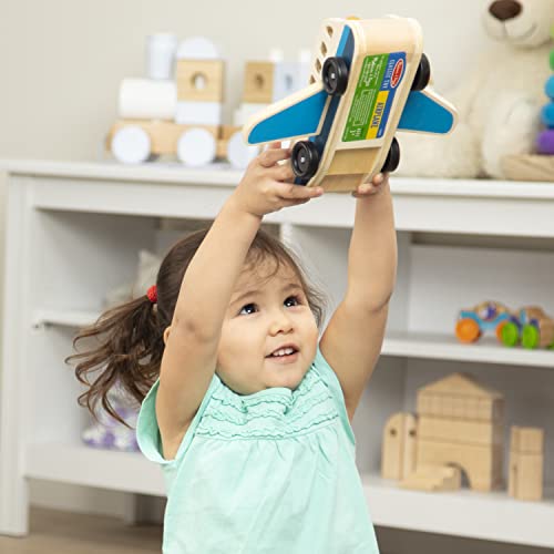 Melissa & Doug Wooden Airplane Play Set With 4 Play Figures And 4 Suitcases - Toy Airplane For Toddlers, Classic Wooden Toys For Kids #TOP7