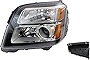 Evan-Fischer Headlight Assembly Compatible with 2016-2017 GMC Terrain Denali Model Driver Side