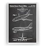  Boeing 737 1966 - Patent Poster Aircraft Airplane Aviation Giclee Print Art Decor Décoration Cadeau Gift - Frame Not Included