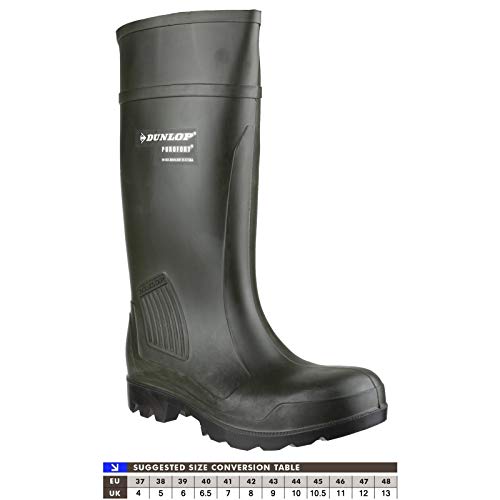 Image of Dunlop Purofort Professional Safety C462933 Boxed Wellington / Mens Boots (42 EUR) (Green)