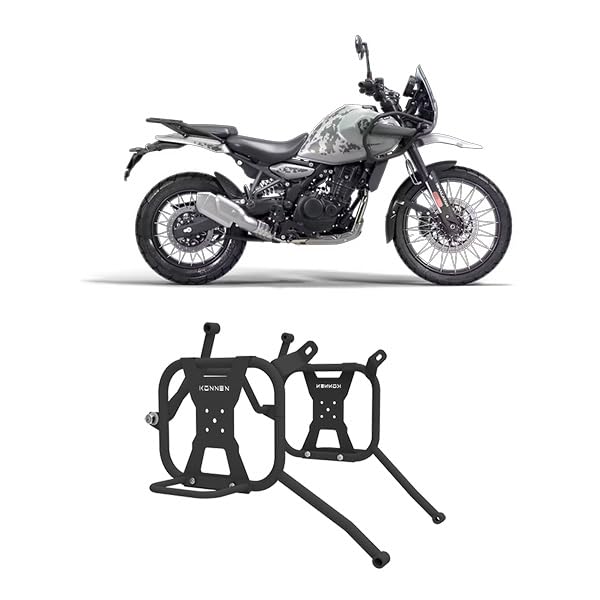 Konnen® Saddle Stays for Royal Enfield Himalayan 450 Compatible for Saddle Bags (Pair)|(Black, Pack of 1 Set)-image-32